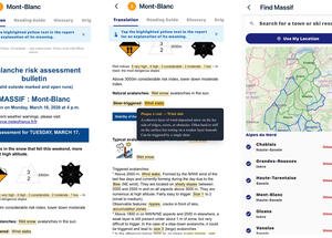 AvalancheClarity translation of French Avalanche bulletins