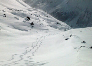 Ski Tour Pointe de la Tête Noire où de la Mandette 2,842m