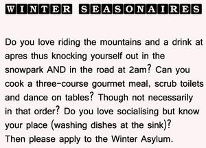 How To Work A Ski Season
