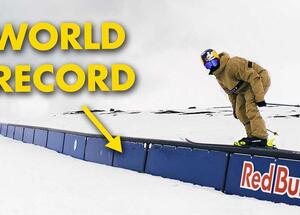 Longest Rail Grind on Skis is a Guinness World Record